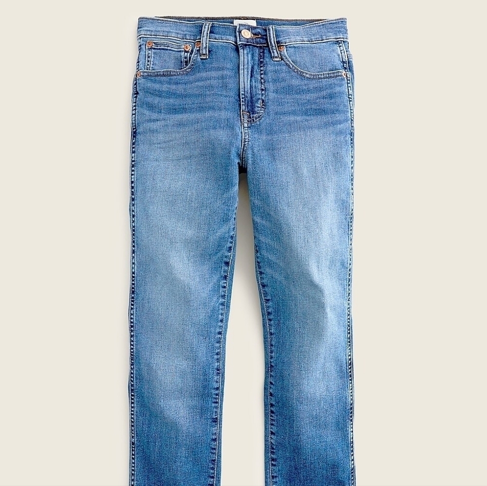 J. Crew 9" Vintage Straight Jean in Medium Vintage Wash size 28 NWT - Picture 6 of 6